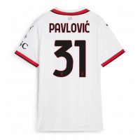 AC Milan Strahinja Pavlovic #31 Bortatröja Dam 2024-25 Kortärmad